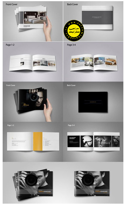 دانلود مجموعه ای از تصاویر به صورت لایه باز با موضوع کاتالوگ و بروشور تجاری - CM Bundle Catalogs Brochure
