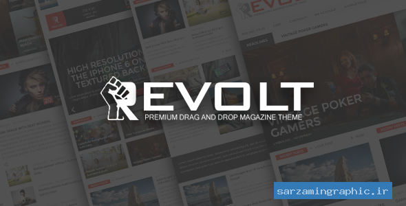 قالب وردپرس مجله Revolt نسخه 1.1 راست چین