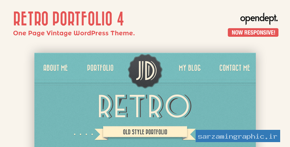قالب وردپرس Retro Portfolio نسخه 4.9.2