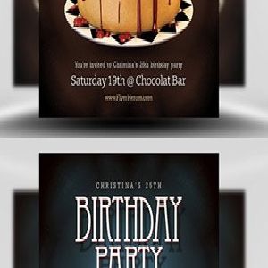 دانلود تصاویر لایه باز پوسترهای تبلیغاتی کیک تولد بافرمت PSD & JPG