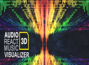 پروژه افتر افکت Audio React Music Visualizer 3D  رقص نور هماهنگ با صدا
