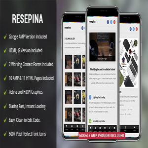 قالب سایت Resepina Mobile نسخه 2.0