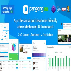 قالب مدیریت Pangong نسخه 1.1