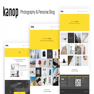 دنلود قالب سایت عکاسی و وبلاگ شخصی Kanop