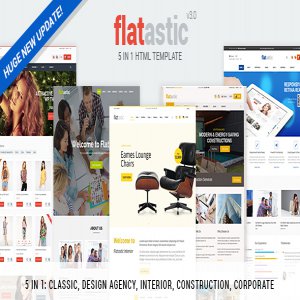 قالب سایت فروشگاهی Flatastic نسخه 3.0 راست چین کلاسیک