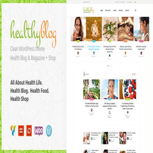 قالب فروشگاهی وردپرس Healthy Living نسخه 1.2