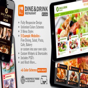 قالب وردپرس رستوران Dine & Drink نسخه 1.1.3