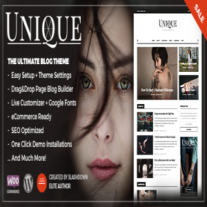قالب وبلاگی و مجله وردپرس Unique نسخه 1.0.5