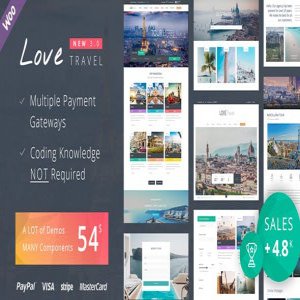 قالب وردپرس آژانس مسافرتی Love Travel نسخه 3.1