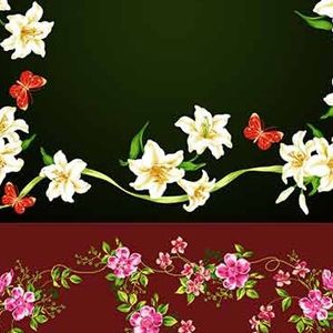 دانلود چندین تصویر به صورت لایه باز با موضوع فریم های تزئینی گلدار - Decorative Floral Frame PSD