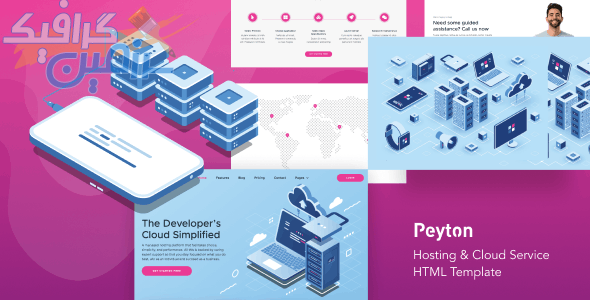 دانلود قالب هاستینگ Peyton – قالب HTML هاستینگ و شرکت های میزبانی