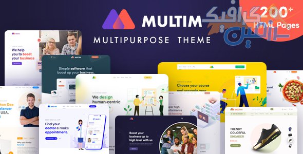 دانلود قالب سایت Multim – قالب خلاقانه و چند منظوره HTML5