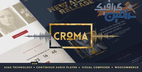 دانلود قالب وردپرس Croma – پوسته موزیک حرفه ای وردپرس
