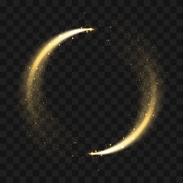 دانلود وکتور دایره درخشان طلایی