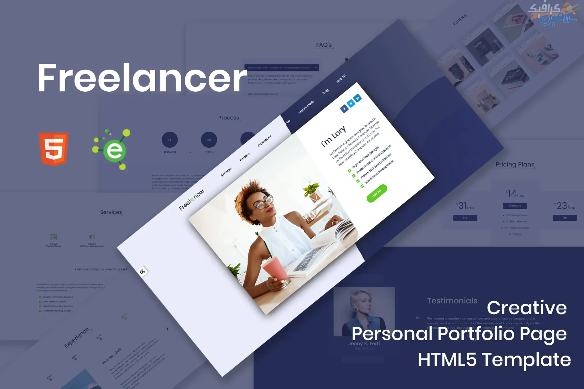 دانلود قالب سایت Freelancer – قالب نمونه کار شخصی HTML5