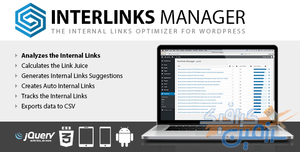 دانلود افزونه وردپرس Interlinks Manager – افزونه مدیریت لینک‌های داخلی و سئو