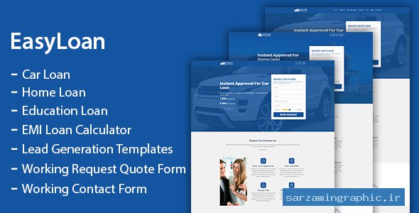 قالب سایت EasyLoan