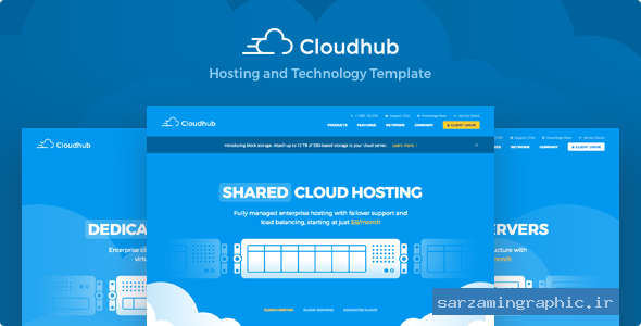 قالب سایت Cloudhub نسخه 1.11