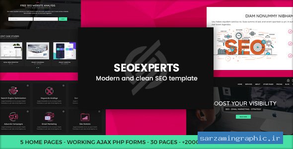 قالب سایت سئو SEOEXPERTS