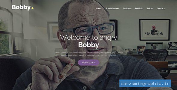 قالب سایت Bobby