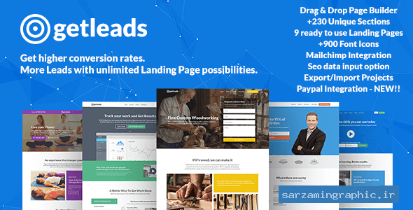 قالب سایت GETLEADS نسخه 1.5.5
