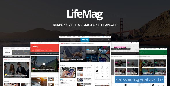 قالب سایت مجله LifeMag راست چین