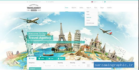 قالب سایت Travel Agency