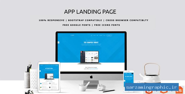 قالب سایت APP LANDING HTML TEMPLATE