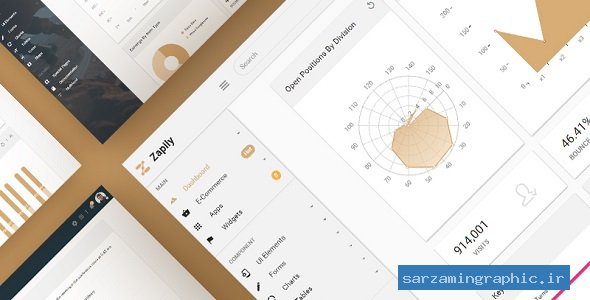 قالب مدیریت Zapily نسخه 1.0 راست چین