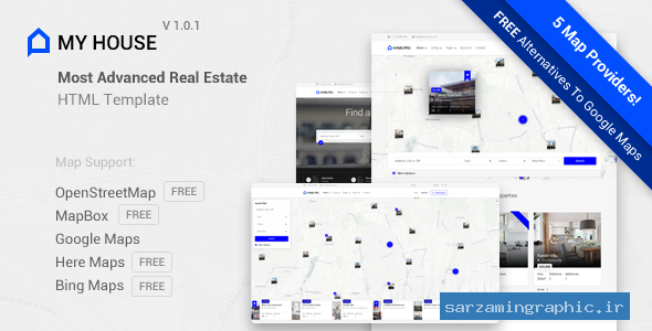 قالب سایت دایرکتوری املاک My House