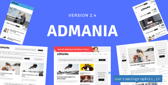 قالب وردپرس تبلیغاتی Admania نسخه 2.4.1 راست چین