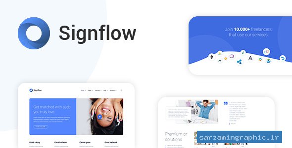 قالب وردپرس استارت آپ Signflow نسخه 1.4.5