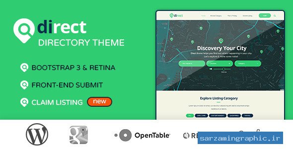 قالب دایرکتوری وردپرس Pro Direct نسخه 1.0