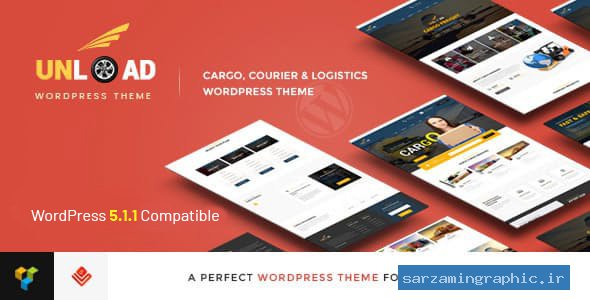 قالب وردپرس حمل و نقل Unload نسخه 1.5.2 راست چین