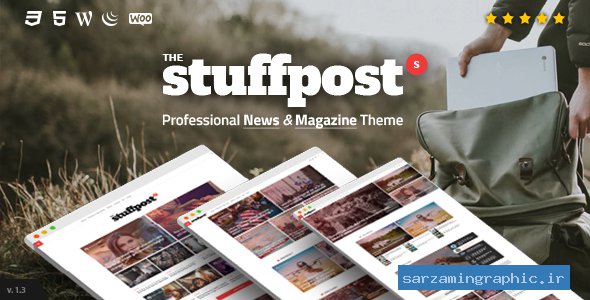 قالب وردپرس مجله و روزنامه خبری StuffPost نسخه 1.3.6 راست چین