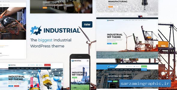 قالب وردپرس تولیدی Industrial نسخه 1.1.0 راست چین