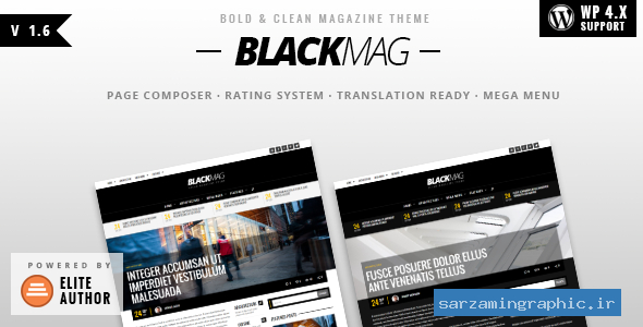 قالب وردپرس مجله BLACKMAG نسخه 1.5 راست چین