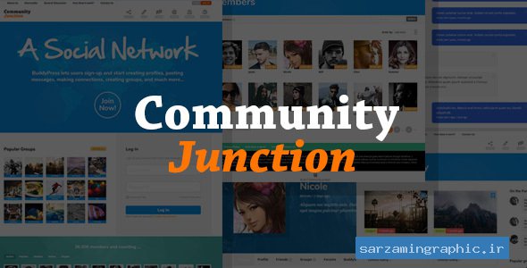 قالب وردپرس و بادی پرس CommunityJunction نسخه 1.2.5