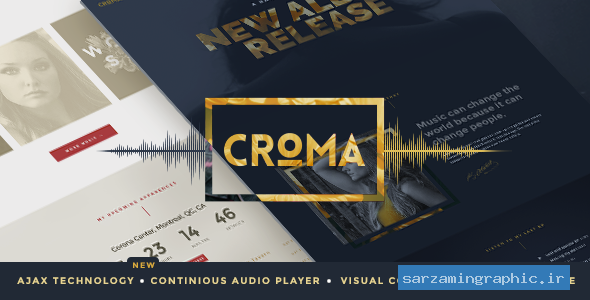 قالب وردپرس موزیک Croma نسخه 3.4.9