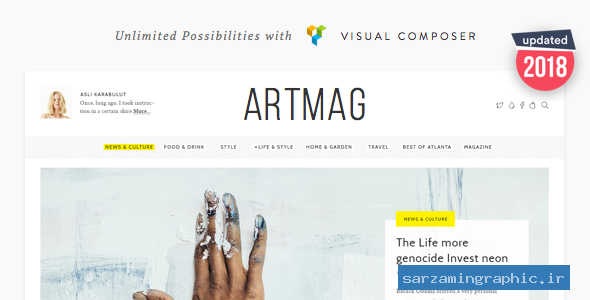 قالب مجله و وبلاگ Artmag نسخه 1.6.2.3
