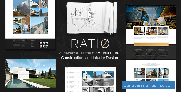 قالب وردپرس معماری Ratio نسخه 1.7