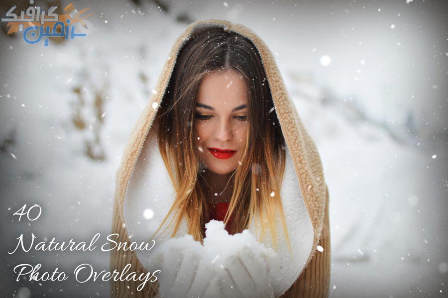 دانلود اکشن فتوشاپ ۴۰ Natural Snow Photo Overlays