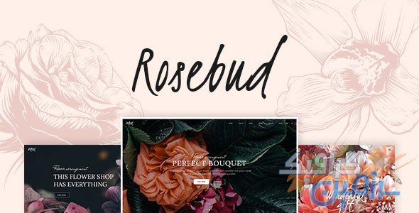 دانلود قالب وردپرس Rosebud – پوسته گلفروشی آنلاین و حرفه ای وردپرس