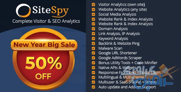 دانلود  اسکریپت SiteSpy – راه اندازی سیستم آنالیز بازدید و ابزار سئو