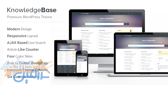 دانلود قالب وردپرس Knowledge Base – پوسته ویکی وردپرس