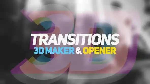 دانلود پروژه افتر افکت ۳D Transitions, 3D Maker & Opener