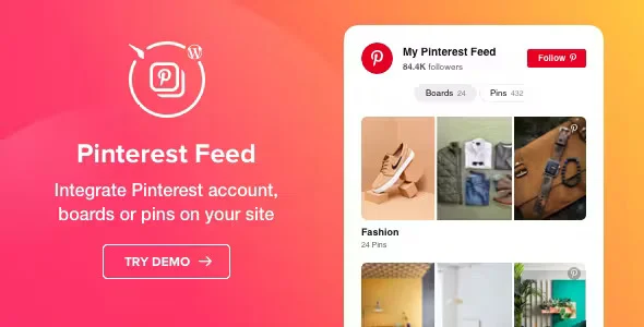 دانلودWordPress Pinterest Feed Plugin