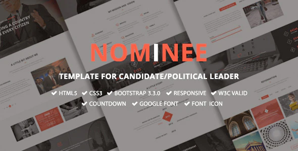 دانلود قالب سایت Nominee – قالب ریسپانسیو و تجاری HTML