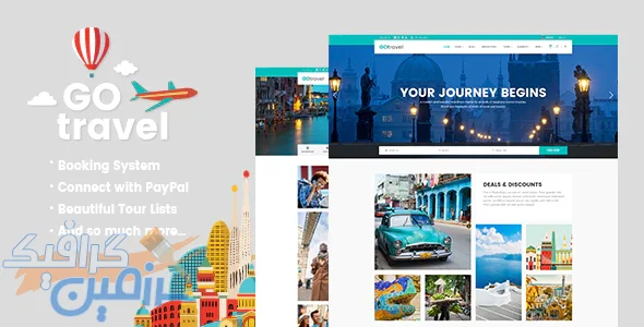 دانلود قالب وردپرس GoTravel – پوسته گردشگری و آژانس مسافرتی وردپرس