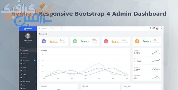 دانلود قالب مدیریت Syntra – قالب مدیریت و داشبورد بوت استرپ ۴